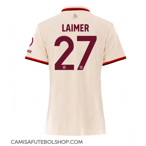 Camisa de time de futebol Bayern Munich Konrad Laimer #27 Replicas 3º Equipamento Feminina 2024-25 Manga Curta